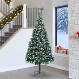 Albero di Natale artificiale con 300 LED Verde 240 cm
