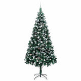 Albero di Natale artificiale con 300 LED Verde 240 cm