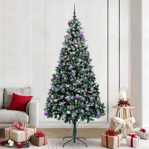 Albero di Natale artificiale con 300 LED Verde 240 cm