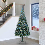 Albero di Natale artificiale con 300 LED Verde 240 cm