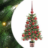 Albero di Natale con 150 LED con supporto Verde 65 cm PE