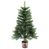 Albero di Natale con 150 LED con supporto Verde 65 cm PE