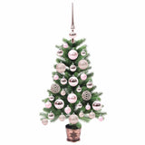 Albero di Natale con 150 LED con supporto Verde 65 cm PE