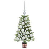 Albero di Natale con 150 LED con supporto Verde 65 cm PE