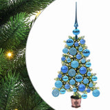 Albero di Natale con 150 LED con supporto Verde 65 cm PE