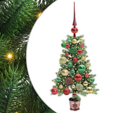Albero di Natale con 150 LED con supporto Verde 65 cm PE