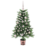 Albero di Natale con 150 LED con supporto Verde 90 cm PE