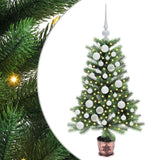 Albero di Natale con 150 LED con supporto Verde 90 cm PE
