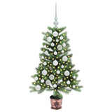 Albero di Natale con 150 LED con supporto Verde 90 cm PE