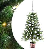 Albero di Natale con 150 LED con supporto Verde 90 cm PE