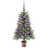 Albero di Natale con 150 LED con supporto Verde 90 cm PE
