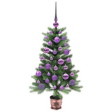 Albero di Natale con 150 LED con supporto Verde 90 cm PE