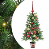 Albero di Natale con 150 LED con supporto Verde 90 cm PE
