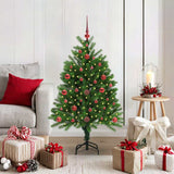 Albero di Natale con 150 LED con supporto Verde 120 cm PE