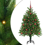 Albero di Natale con 150 LED con supporto Verde 120 cm PE