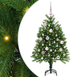 Albero di Natale con 150 LED con supporto Verde 120 cm PE