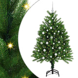 Albero di Natale con 150 LED con supporto Verde 120 cm PE