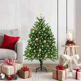 Albero di Natale con 150 LED con supporto Verde 120 cm PE