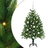 Albero di Natale con 150 LED con supporto Verde 120 cm PE