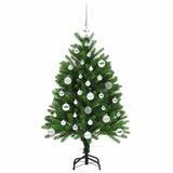 Albero di Natale con 150 LED con supporto Verde 120 cm PE