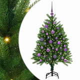 Albero di Natale con 150 LED con supporto Verde 120 cm PE