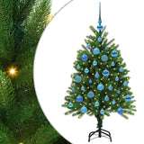 Albero di Natale con 150 LED con supporto Verde 120 cm PE
