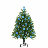 Albero di Natale con 150 LED con supporto Verde 120 cm PE