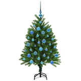 Albero di Natale con 150 LED con supporto Verde 120 cm PE