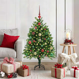 Albero di Natale con 150 LED con supporto Verde 120 cm PE