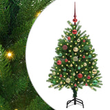 Albero di Natale con 150 LED con supporto Verde 120 cm PE