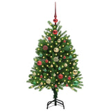 Albero di Natale con 150 LED con supporto Verde 120 cm PE