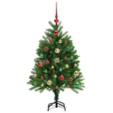 Albero di Natale con 150 LED con supporto Verde 120 cm PE