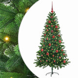 Albero di Natale con 150 LED con supporto Verde 150 cm PE