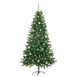 Albero di Natale con 150 LED con supporto Verde 150 cm PE