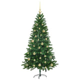 Albero di Natale con 150 LED con supporto Verde 150 cm PE