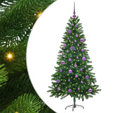Albero di Natale con 150 LED con supporto Verde 150 cm PE