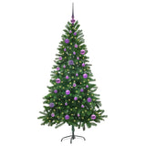 Albero di Natale con 150 LED con supporto Verde 150 cm PE