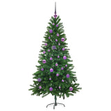 Albero di Natale con 150 LED con supporto Verde 150 cm PE