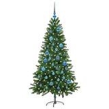 Albero di Natale con 150 LED con supporto Verde 150 cm PE