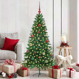 Albero di Natale con 150 LED con supporto Verde 150 cm PE