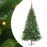 Albero di Natale con 150 LED con supporto Verde 150 cm PE