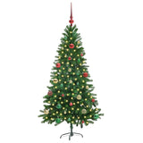 Albero di Natale con 150 LED con supporto Verde 150 cm PE