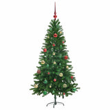 Albero di Natale con 150 LED con supporto Verde 150 cm PE