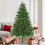 Albero di Natale con 300 LED con supporto Verde 180 cm PE