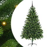 Albero di Natale con 300 LED con supporto Verde 180 cm PE