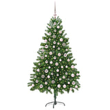 Albero di Natale con 300 LED con supporto Verde 180 cm PE