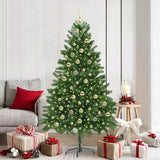 Albero di Natale con 300 LED con supporto Verde 180 cm PE