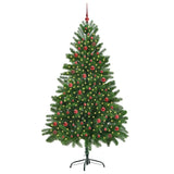 Albero di Natale con 300 LED con supporto Verde 210 cm PE