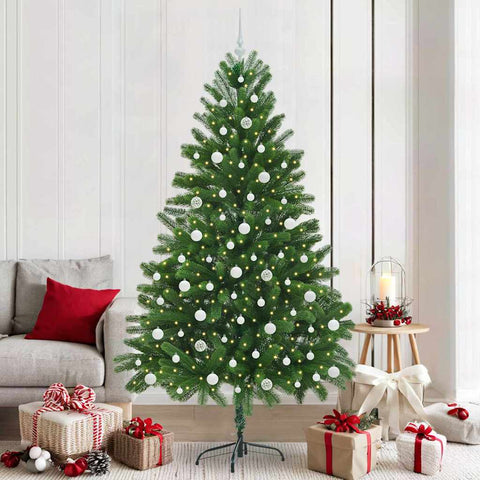 Albero di Natale con 300 LED con supporto Verde 210 cm PE