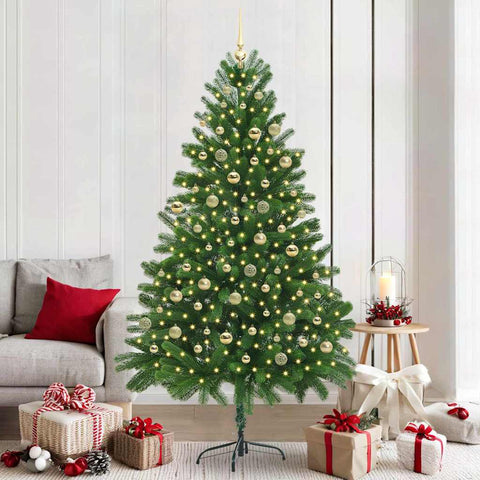 Albero di Natale con 300 LED con supporto Verde 210 cm PE